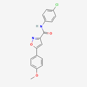 molecular formula C17H13ClN2O3 B14987635 N-(4-chlorophenyl)-5-(4-methoxyphenyl)-1,2-oxazole-3-carboxamide 
