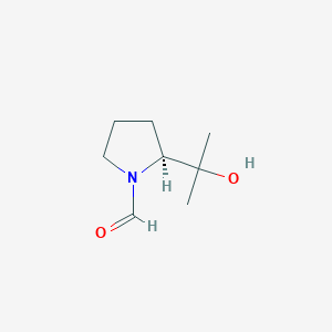 1-Pyrrolidinecarboxaldehyde, 2-(1-hydroxy-1-methylethyl)-, (S)-(9CI)