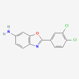 2-(3,4-Dichlorophenyl)-1,3-benzoxazol-6-amine