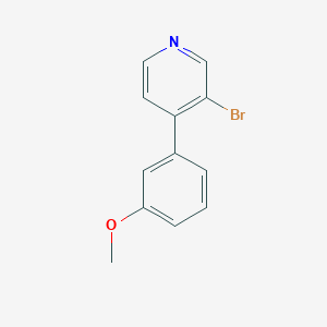 molecular formula C12H10BrNO B1498787 3-Bromo-4-(3-methoxyphenyl)pyridine 