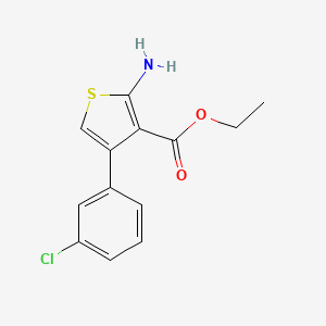 molecular formula C13H12ClNO2S B1498788 Ethyl 2-amino-4-(3-chlorophenyl)thiophene-3-carboxylate 