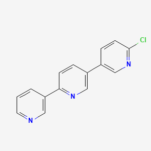 molecular formula C15H10ClN3 B1498794 6''-Chloro-[3,2':5',3'']-terpyridine CAS No. 942206-13-5
