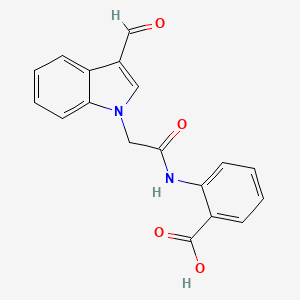 2-[2-(3-Formyl-indol-1-yl)-acetylamino]-benzoic acid