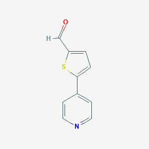 molecular formula C10H7NOS B149882 5-(Pyridin-4-yl)thiophene-2-carbaldehyde CAS No. 129770-69-0