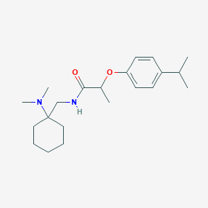 molecular formula C21H34N2O2 B14988332 N-{[1-(dimethylamino)cyclohexyl]methyl}-2-[4-(propan-2-yl)phenoxy]propanamide 
