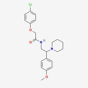 molecular formula C22H27ClN2O3 B14988347 2-(4-chlorophenoxy)-N-[2-(4-methoxyphenyl)-2-(piperidin-1-yl)ethyl]acetamide 