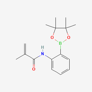 molecular formula C16H22BNO3 B1498839 N-(2-(4,4,5,5-Tetramethyl-1,3,2-dioxaborolan-2-yl)phenyl)methacrylamide CAS No. 1056904-43-8