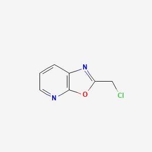 molecular formula C7H5ClN2O B1498856 2-(Chloromethyl)oxazolo[5,4-b]pyridine CAS No. 1092352-10-7