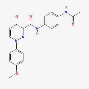 molecular formula C20H18N4O4 B14988851 N-[4-(acetylamino)phenyl]-1-(4-methoxyphenyl)-4-oxo-1,4-dihydropyridazine-3-carboxamide 