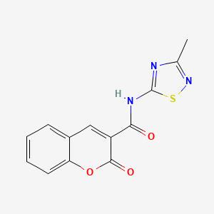 molecular formula C13H9N3O3S B14989037 N-(3-methyl-1,2,4-thiadiazol-5-yl)-2-oxo-2H-chromene-3-carboxamide 