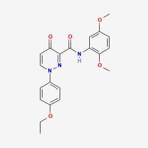 molecular formula C21H21N3O5 B14989074 N-(2,5-dimethoxyphenyl)-1-(4-ethoxyphenyl)-4-oxo-1,4-dihydropyridazine-3-carboxamide 