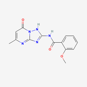 molecular formula C14H13N5O3 B14989117 N-(7-hydroxy-5-methyl[1,2,4]triazolo[1,5-a]pyrimidin-2-yl)-2-methoxybenzamide 