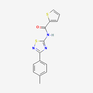 molecular formula C14H11N3OS2 B14989134 N-[3-(4-methylphenyl)-1,2,4-thiadiazol-5-yl]thiophene-2-carboxamide 