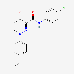 molecular formula C19H16ClN3O2 B14989214 N-(4-chlorophenyl)-1-(4-ethylphenyl)-4-oxo-1,4-dihydropyridazine-3-carboxamide 