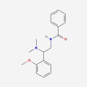 molecular formula C18H22N2O2 B14989330 N-[2-(dimethylamino)-2-(2-methoxyphenyl)ethyl]benzamide 