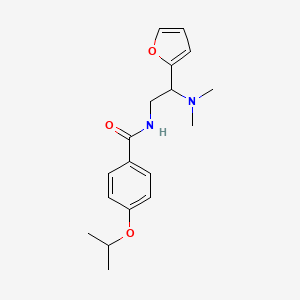 molecular formula C18H24N2O3 B14989332 N-[2-(dimethylamino)-2-(furan-2-yl)ethyl]-4-(propan-2-yloxy)benzamide 