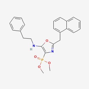 molecular formula C24H25N2O4P B14989377 Dimethyl {2-(naphthalen-1-ylmethyl)-5-[(2-phenylethyl)amino]-1,3-oxazol-4-yl}phosphonate 