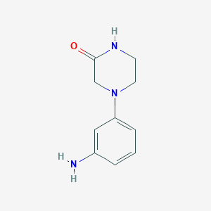 molecular formula C10H13N3O B1498953 4-(3-Aminophenyl)piperazin-2-one CAS No. 1094352-46-1