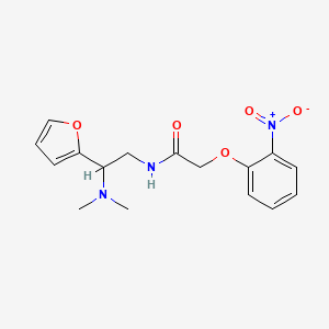 molecular formula C16H19N3O5 B14989885 N-[2-(dimethylamino)-2-(furan-2-yl)ethyl]-2-(2-nitrophenoxy)acetamide 