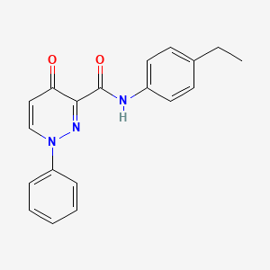molecular formula C19H17N3O2 B14989986 N-(4-ethylphenyl)-4-oxo-1-phenyl-1,4-dihydropyridazine-3-carboxamide 