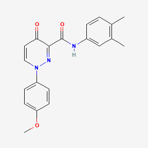 molecular formula C20H19N3O3 B14990141 N-(3,4-dimethylphenyl)-1-(4-methoxyphenyl)-4-oxo-1,4-dihydropyridazine-3-carboxamide 