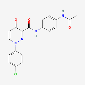 molecular formula C19H15ClN4O3 B14990206 N-[4-(acetylamino)phenyl]-1-(4-chlorophenyl)-4-oxo-1,4-dihydropyridazine-3-carboxamide 