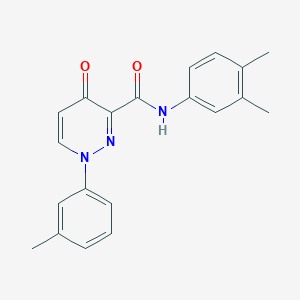 molecular formula C20H19N3O2 B14990379 N-(3,4-dimethylphenyl)-1-(3-methylphenyl)-4-oxo-1,4-dihydropyridazine-3-carboxamide 