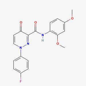 molecular formula C19H16FN3O4 B14990393 N-(2,4-dimethoxyphenyl)-1-(4-fluorophenyl)-4-oxo-1,4-dihydropyridazine-3-carboxamide 