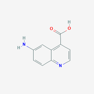 molecular formula C10H8N2O2 B1499089 6-Aminoquinoline-4-carboxylic acid CAS No. 859924-25-7