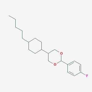 molecular formula C21H31FO2 B149910 2-(4-Fluorophenyl)-5-(4-pentylcyclohexyl)-1,3-dioxane CAS No. 133058-95-4