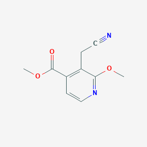 molecular formula C10H10N2O3 B1499152 Methyl 3-(cyanomethyl)-2-methoxyisonicotinate CAS No. 1159511-17-7