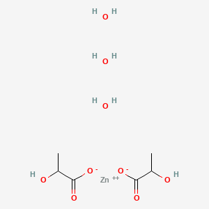 molecular formula C6H16O9Zn B1499160 zinc;2-hydroxypropanoate;trihydrate CAS No. 51120-75-3