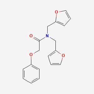 molecular formula C18H17NO4 B14991830 N,N-bis(2-furylmethyl)-2-phenoxyacetamide 