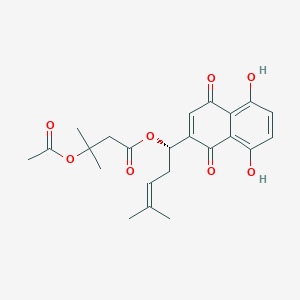 molecular formula C23H26O8 B149923 beta-acetoxyisovalerylshikonin CAS No. 69091-17-4