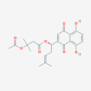 molecular formula C23H26O8 B149923 Acetoxyisovalerylalkannin CAS No. 69091-17-4