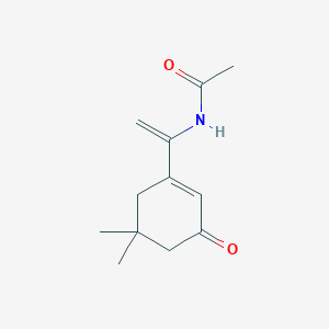 molecular formula C12H17NO2 B1499232 N-[1-(5,5-Dimethyl-3-oxo-cyclohex-1-enyl)-vinyl]-acetamide CAS No. 872452-00-1