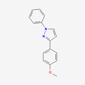 molecular formula C16H14N2O B1499243 3-(4-Methoxyphenyl)-1-phenyl-1H-pyrazole CAS No. 33064-21-0