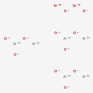 molecular formula Al6O11Sr2 B1499287 Hexaaluminium distrontium undecaoxide CAS No. 84400-07-7
