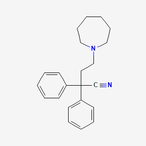 molecular formula C22H26N2 B1499298 Hexahydro-alpha,alpha-diphenyl-1H-azepine-1-butyronitrile CAS No. 83898-29-7