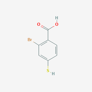 molecular formula C7H5BrO2S B014993 2-Bromo-4-mercaptobenzoic acid CAS No. 7041-50-1