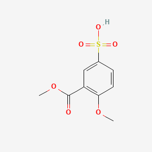 molecular formula C9H10O6S B1499320 Methyl 5-sulpho-o-anisate CAS No. 94134-07-3