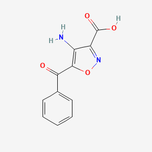 molecular formula C11H8N2O4 B14993778 4-Amino-5-benzoyl-3-isoxazolecarboxylic acid CAS No. 76390-65-3
