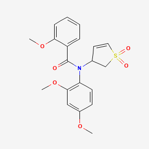 molecular formula C20H21NO6S B14993951 N-(2,4-dimethoxyphenyl)-N-(1,1-dioxido-2,3-dihydrothien-3-yl)-2-methoxybenzamide 