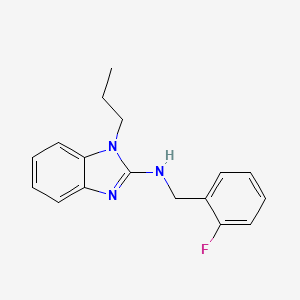 molecular formula C17H18FN3 B14993972 N-(2-fluorobenzyl)-1-propyl-1H-benzimidazol-2-amine 