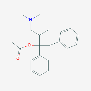 molecular formula C21H27NO2 B149944 4-(Dimethylamino)-3-methyl-1,2-diphenylbutan-2-yl acetate CAS No. 53990-51-5