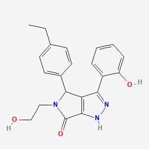 molecular formula C21H21N3O3 B14994456 4-(4-ethylphenyl)-5-(2-hydroxyethyl)-3-(2-hydroxyphenyl)-4,5-dihydropyrrolo[3,4-c]pyrazol-6(1H)-one 