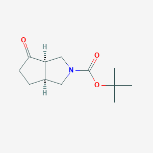 molecular formula C12H19NO3 B1499480 tert-butyl rac-(3aR,6aS)-4-oxohexahydrocyclopenta[c]pyrrole-2(1H)-carboxylate 