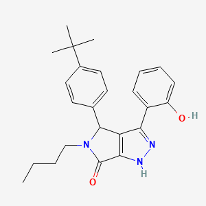 molecular formula C25H29N3O2 B14994918 5-butyl-4-(4-tert-butylphenyl)-3-(2-hydroxyphenyl)-4,5-dihydropyrrolo[3,4-c]pyrazol-6(1H)-one 