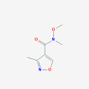 molecular formula C7H10N2O3 B1499528 N-methoxy-N,3-dimethylisoxazole-4-carboxamide 