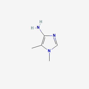 molecular formula C5H9N3 B1499532 1,5-dimethylimidazol-4-amine 